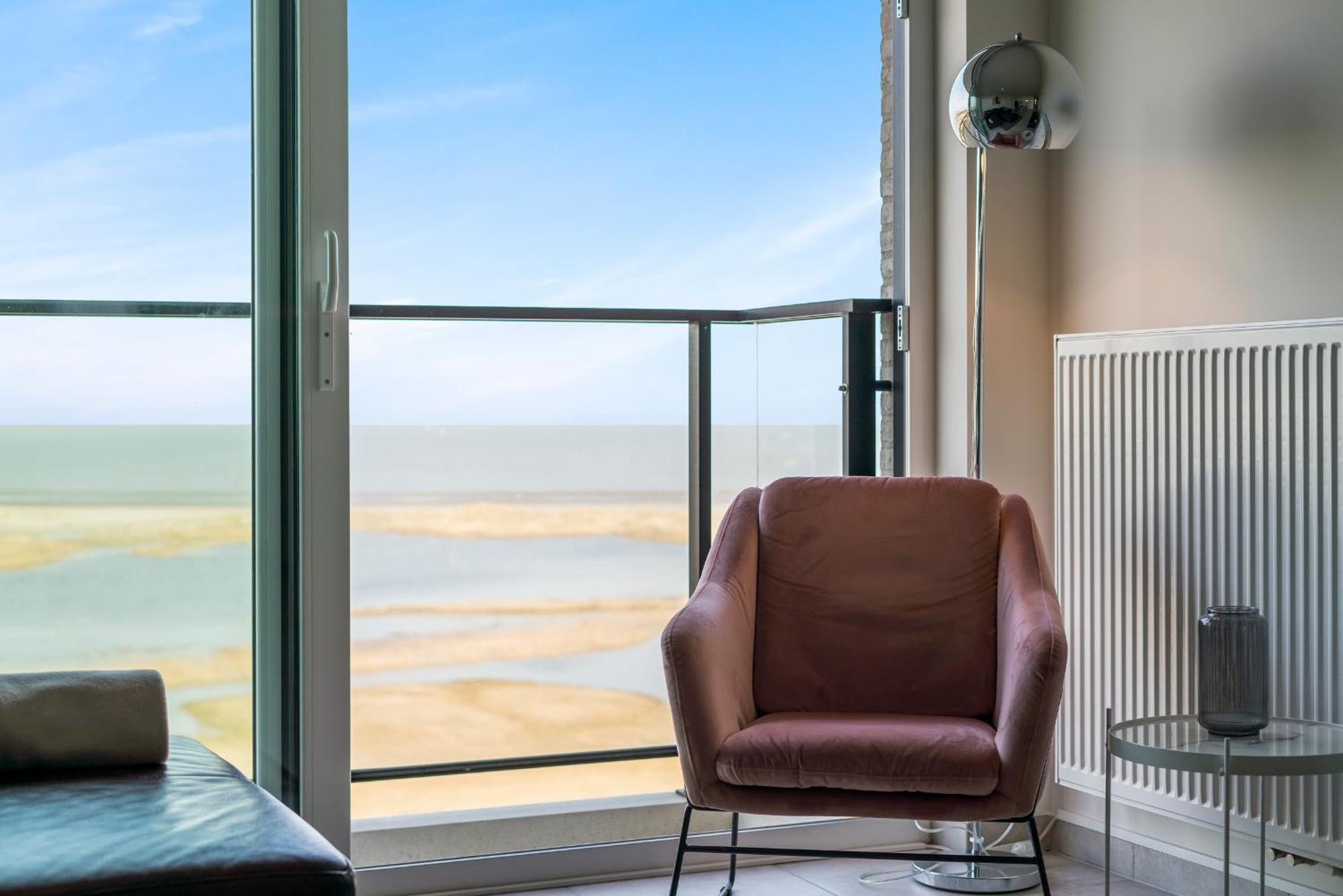 Ontspannen Aan Zee App Met Frontaal Zeezicht - 4P Knokke-Heist Exterior photo